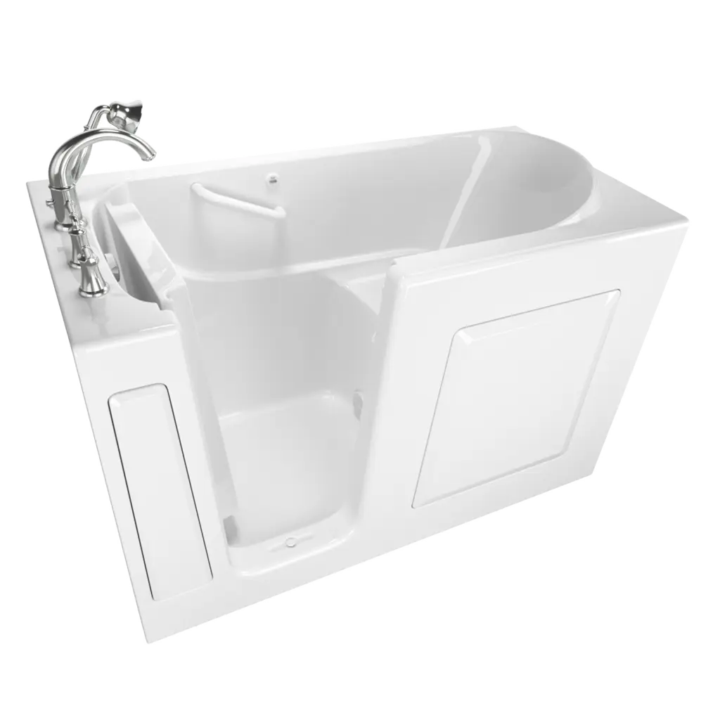 American Standard Gelcoat Value Series 30 x 60-Inch Walk-in Tub With Soaking Bath - Left-Hand Drain With Faucet C3060.509.SLW - Plumbing Market