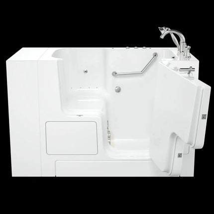 American Standard Gelcoat Value Series 32 x 52-Inch Walk-in Tub With Combination Air Spa and Whirlpool Systems - Right-Hand Drain With Faucet C3252OD.709.CRW-PC - Plumbing Market
