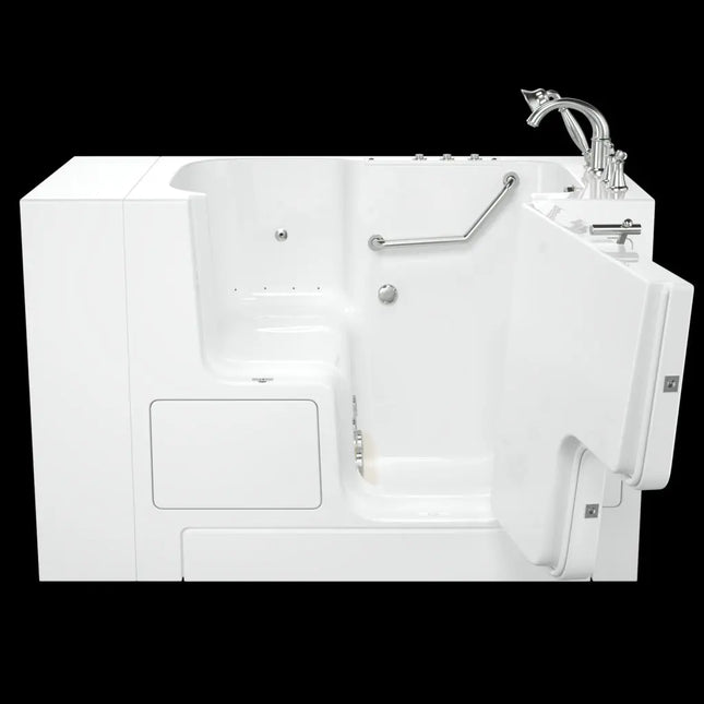 American Standard Gelcoat Value Series 32 x 52-Inch Walk-in Tub With Combination Air Spa and Whirlpool Systems - Right-Hand Drain With Faucet C3252OD.709.CRW-PC - Plumbing Market