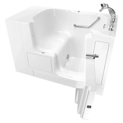 American Standard Gelcoat Value Series 32 x 52-Inch Walk-in Tub With Soaking Bath - Right-Hand Drain With Faucet C3252OD.709.SRW-PC - Plumbing Market