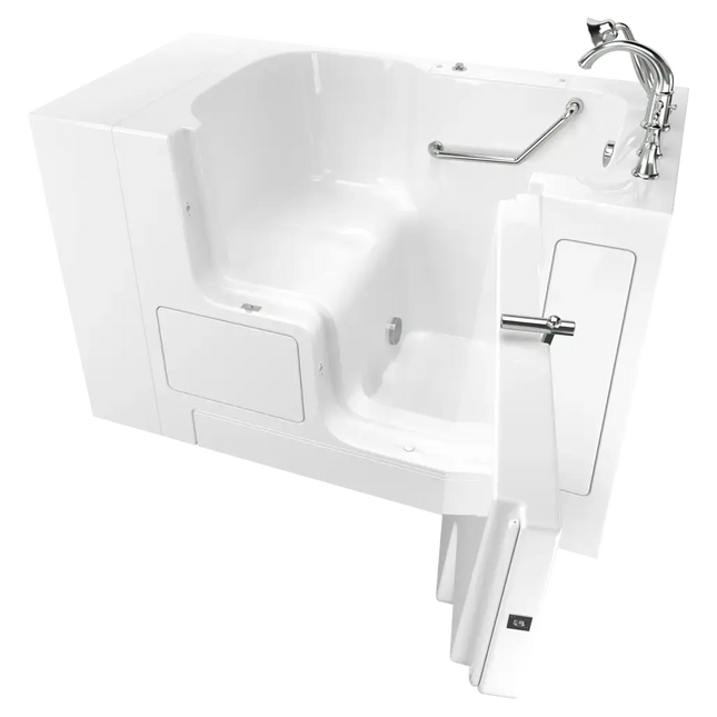 American Standard Gelcoat Value Series 32 x 52-Inch Walk-in Tub With Soaking Bath - Right-Hand Drain With Faucet C3252OD.709.SRW-PC - Plumbing Market