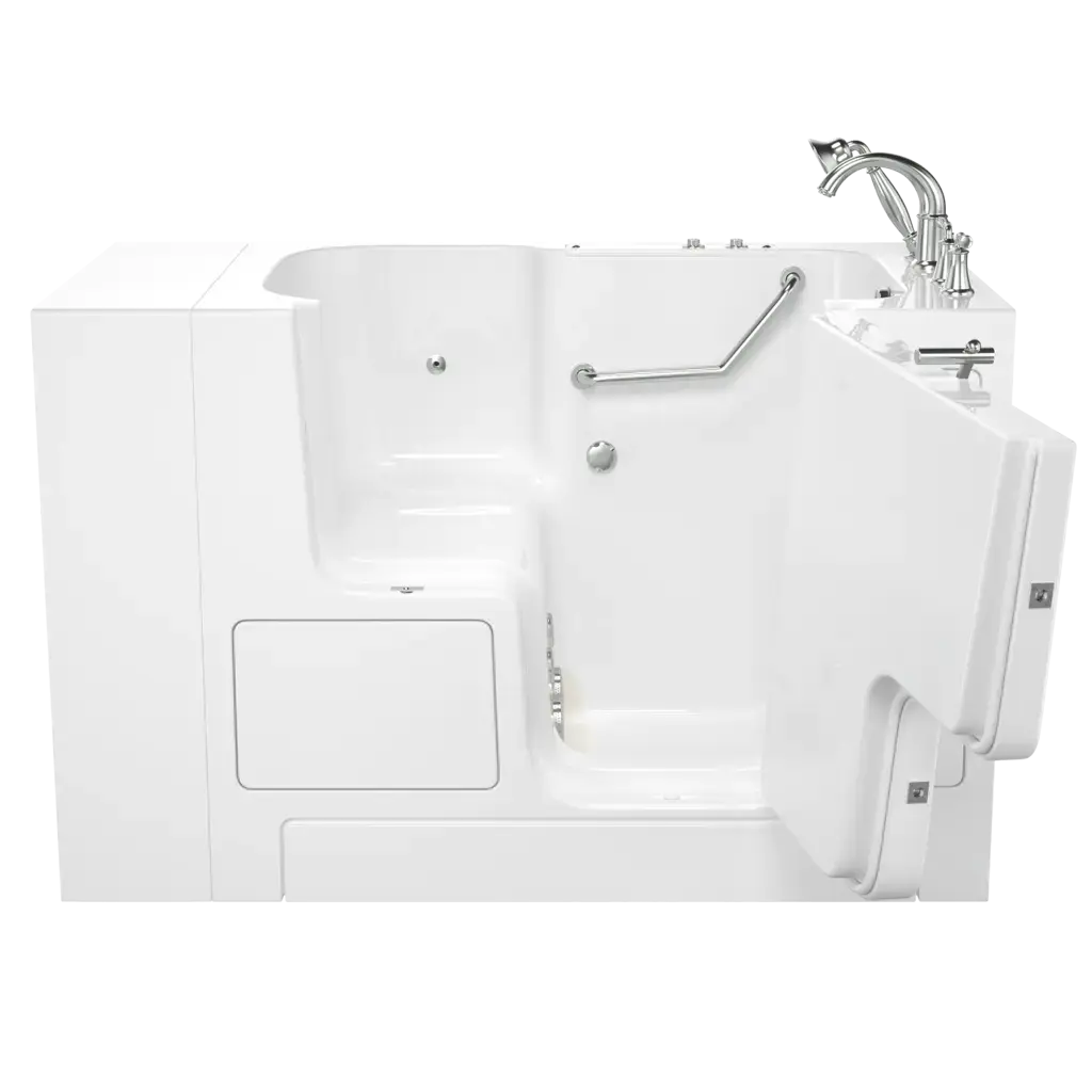 American Standard Gelcoat Value Series 32 x 52-Inch Walk-in Tub With Whirlpool System - Right-Hand Drain With Faucet C3252OD.709.WRW-PC - Plumbing Market