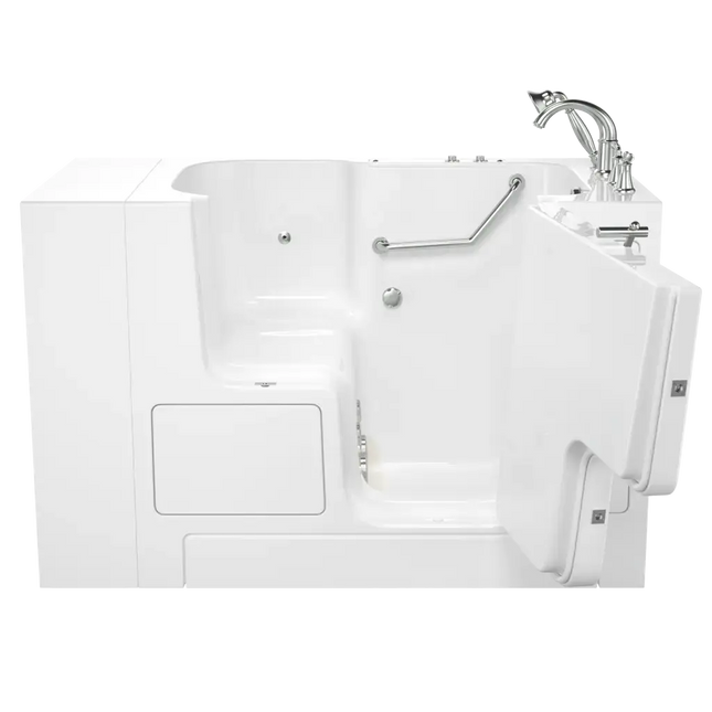 American Standard Gelcoat Value Series 32 x 52-Inch Walk-in Tub With Whirlpool System - Right-Hand Drain With Faucet C3252OD.709.WRW-PC - Plumbing Market