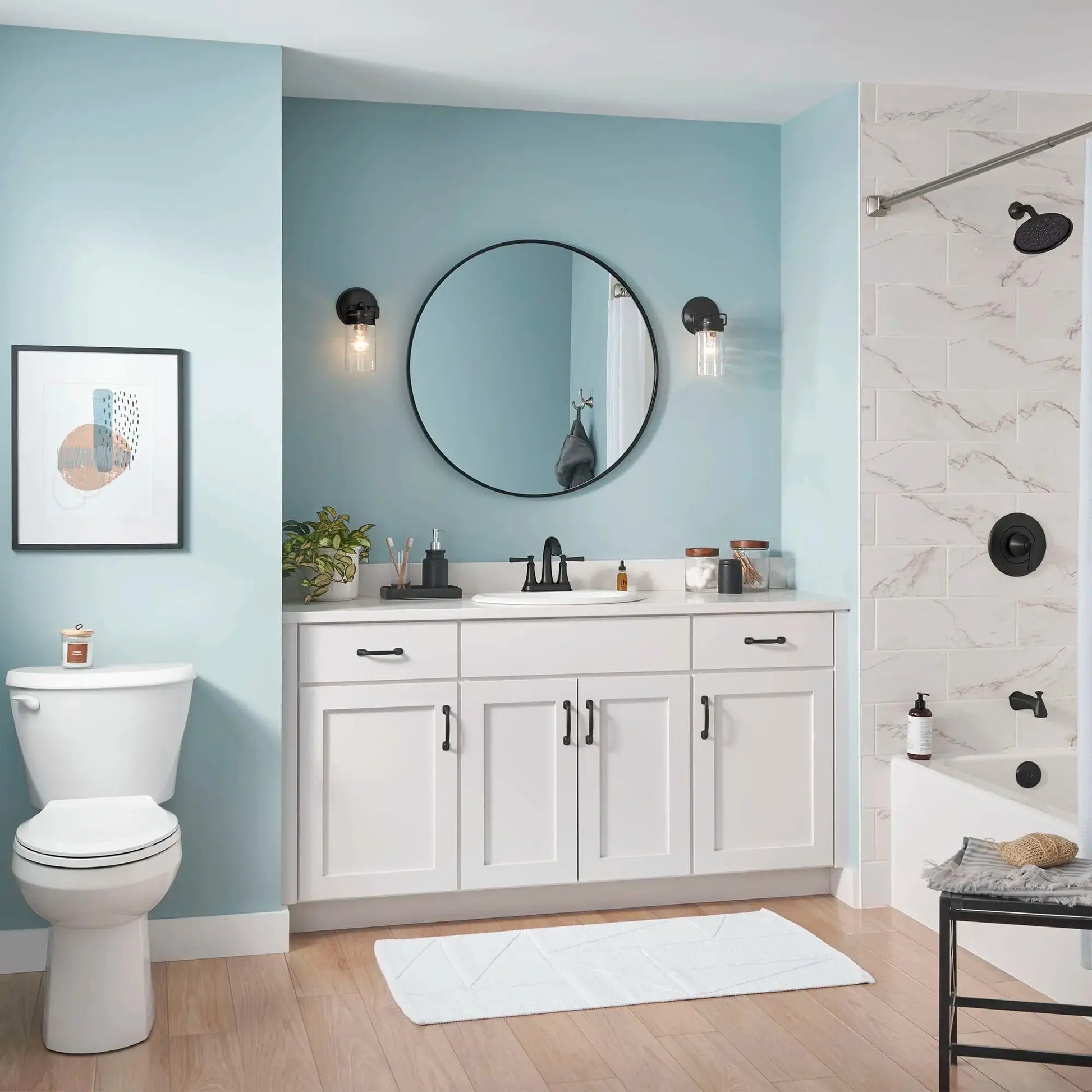 American Standard Glenmere 4-Inch Centerset 2-Handle Bathroom Faucet 1.2 gpm/4.5 L/min With Lever Handles 7617207.243 - Plumbing Market