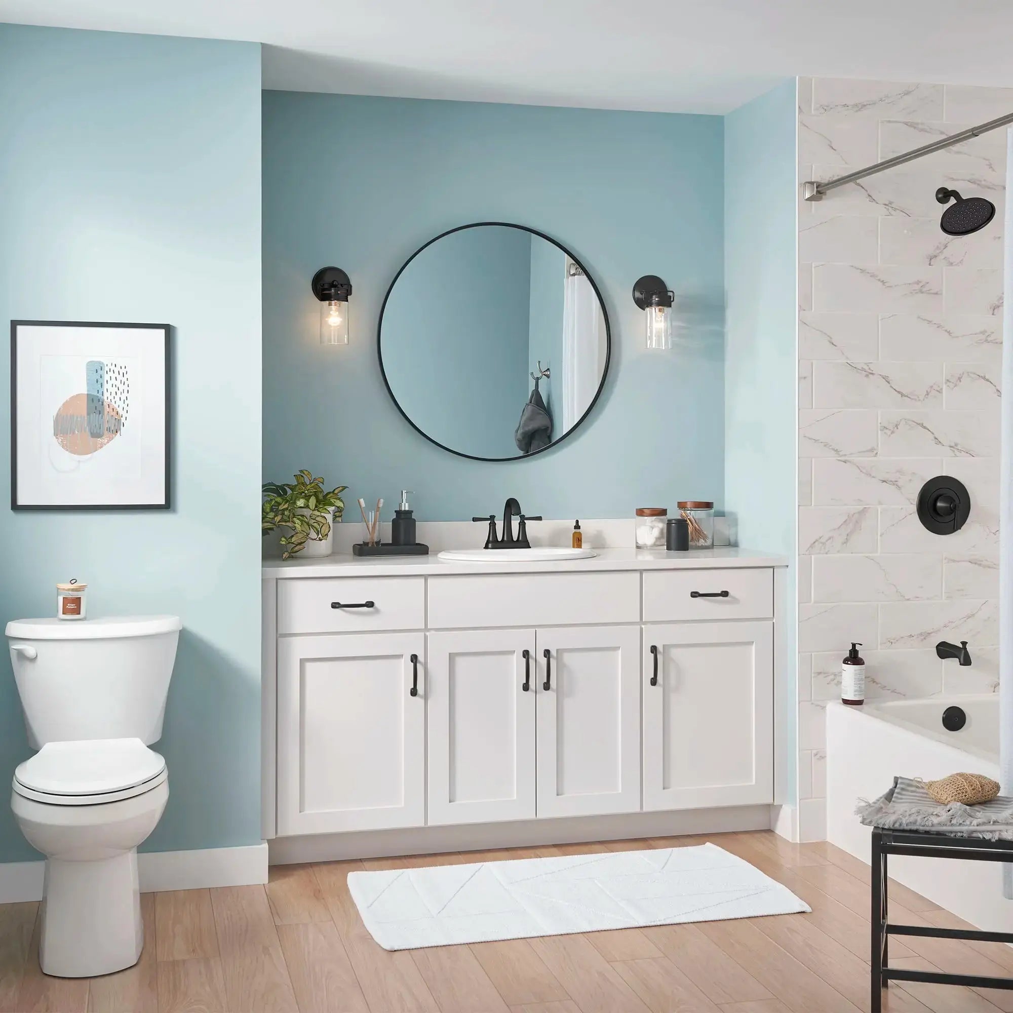 American Standard Glenmere 4-Inch Centerset 2-Handle Bathroom Faucet 1.2 gpm/4.5 L/min With Lever Handles 7617207.243 - Plumbing Market