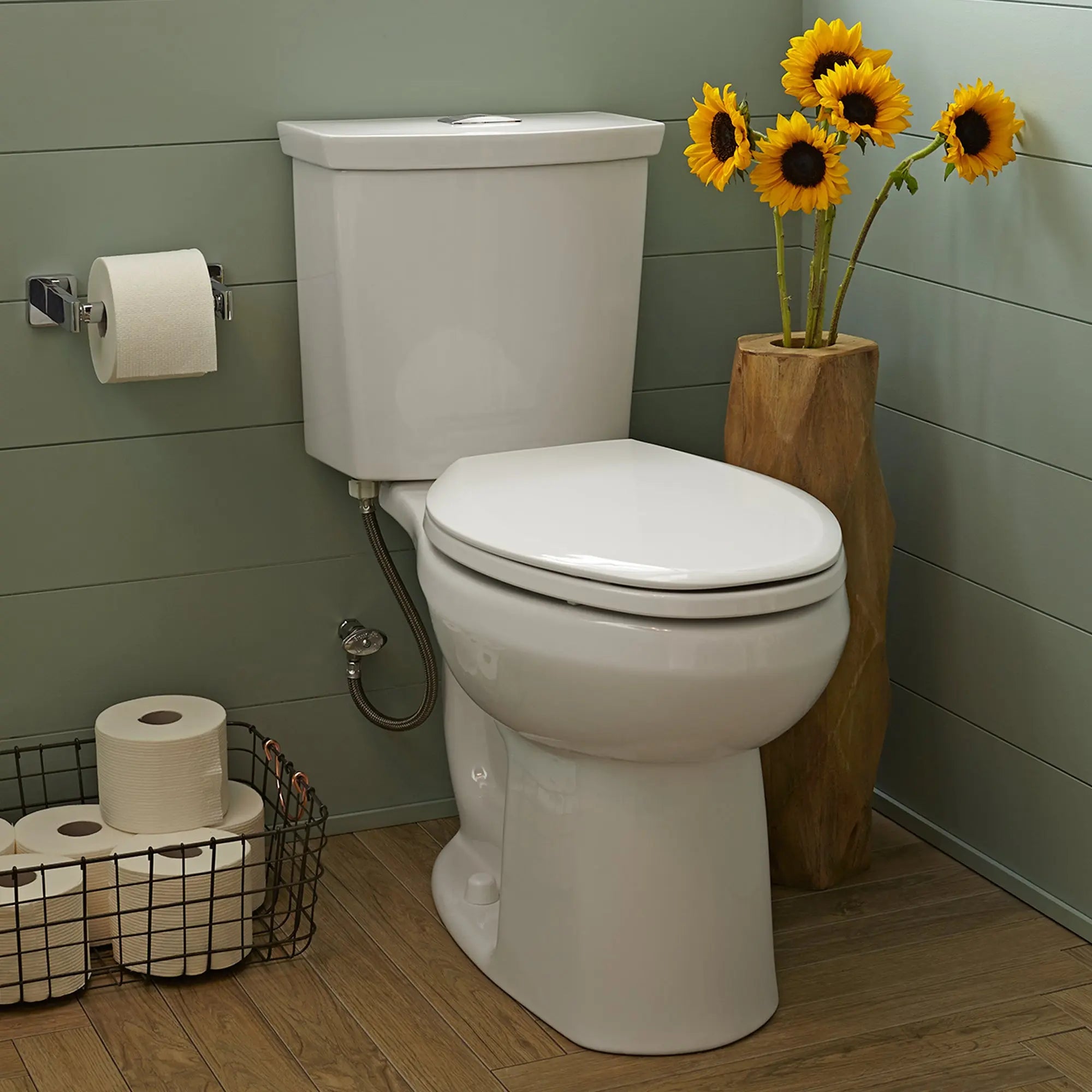 American Standard H2Option 1.28 gpf Elongated Toilet Less Seat - Plumbing Market