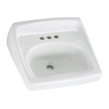 American Standard Lucerne Wall-Hung Sink Less Overflow With 4-Inch Centerset 355912.02 - Plumbing Market
