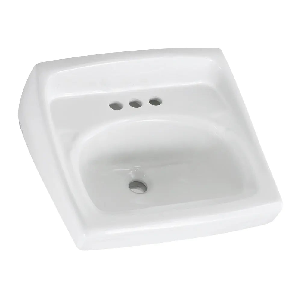 American Standard Lucerne Wall-Hung Sink Less Overflow With 4-Inch Centerset 355912.02 - Plumbing Market