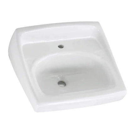 American Standard Lucerne Wall-Hung Sink Less Overflow With Center Hole Only 356921.02 - Plumbing Market