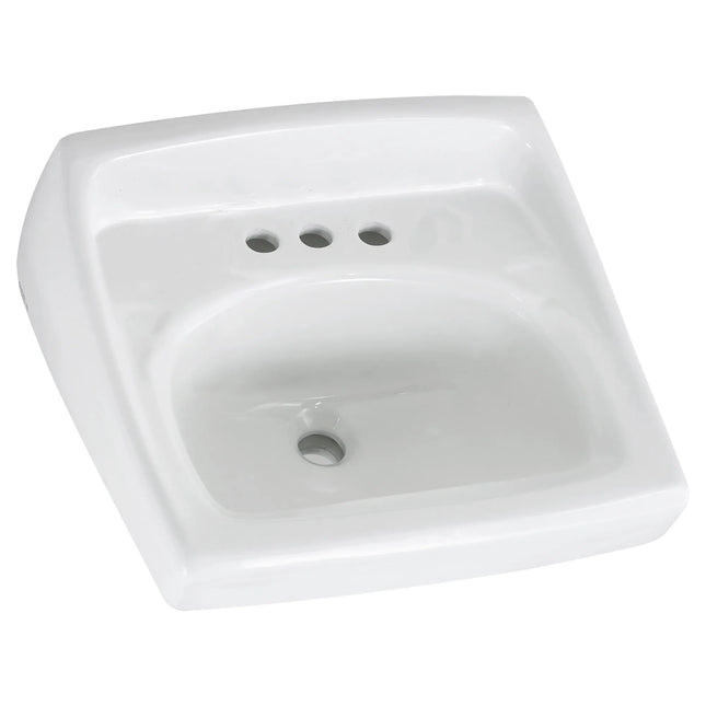 American Standard Lucerne Wall-Hung Sink With 8-Inch Widespread 356015.02 - Plumbing Market