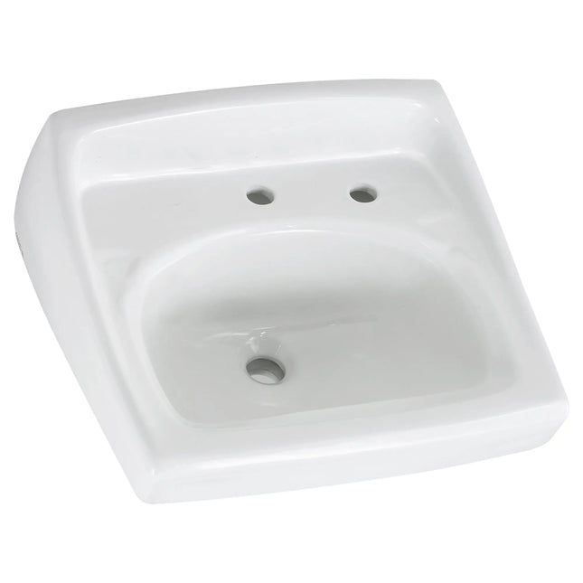 American Standard Lucerne Wall-Hung Sink With Center Hole Only and Extra Right-Hand Hole 356137.02 - Plumbing Market