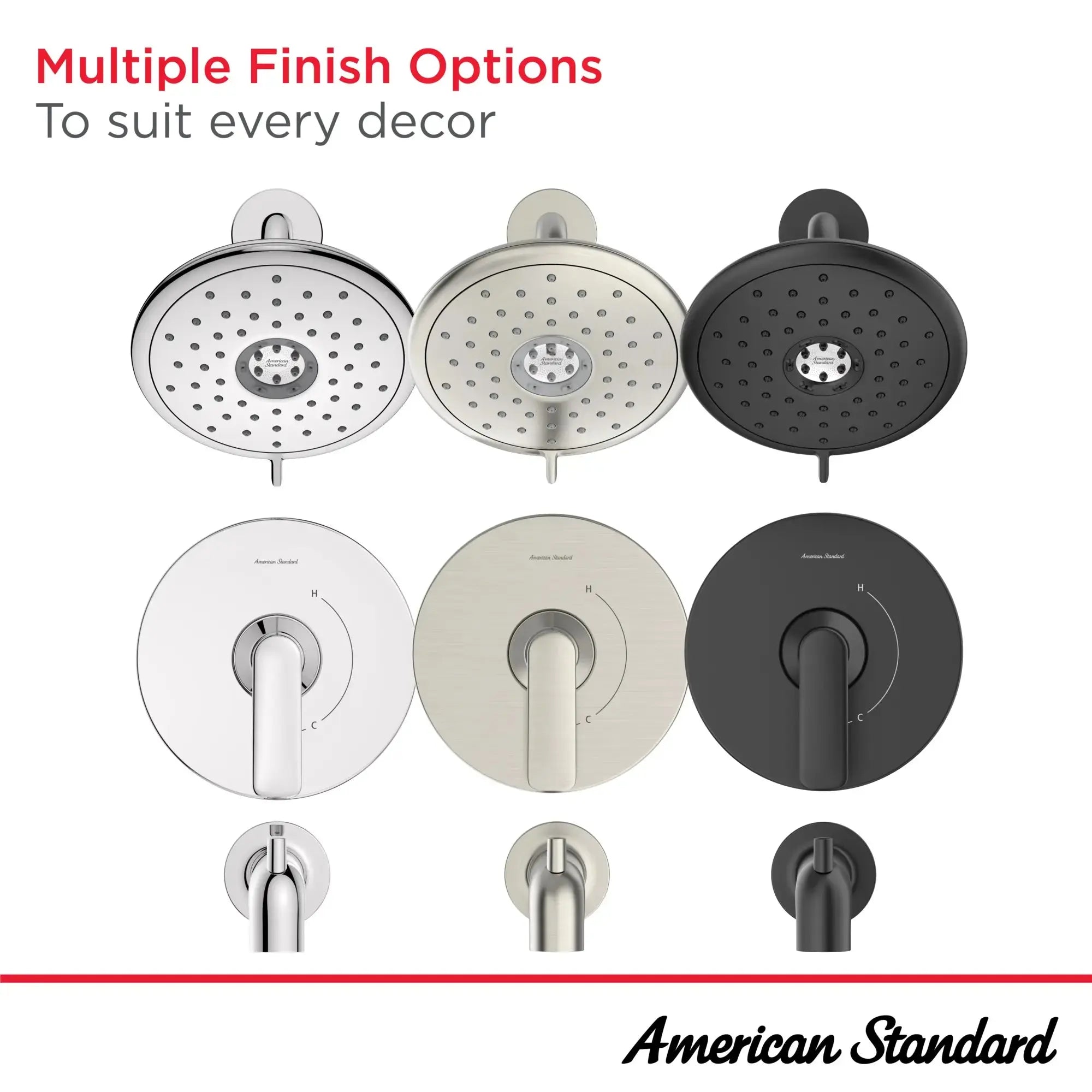 American Standard Millennial 1.8 gpm/6.8 L/min Tub and Shower Trim Kit with Lever Handle TU061508.243 - Plumbing Market