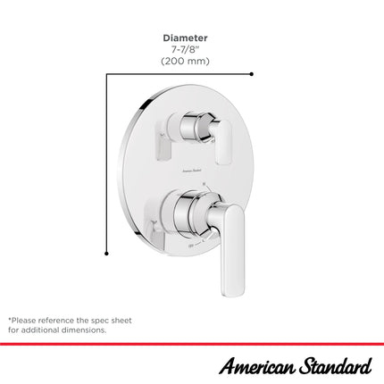 American Standard Millennial 2-Handle Flash Pressure Balance Valve Trim with Cartridge TU061740.002 - Plumbing Market