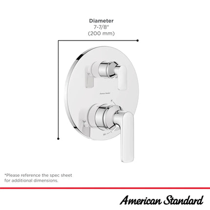 American Standard Millennial 2-Handle Flash Pressure Balance Valve Trim with Cartridge TU061740.243 - Plumbing Market