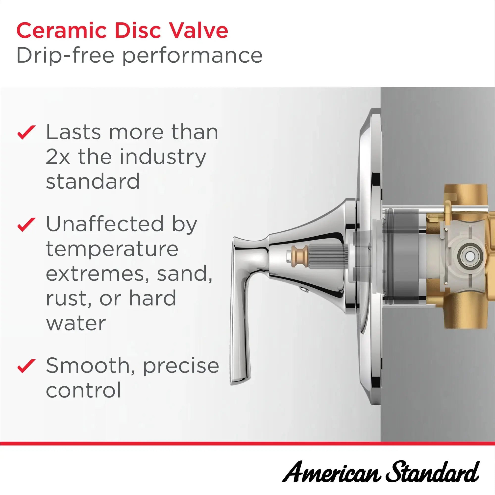 American Standard Millennial 2-Handle Flash Pressure Balance Valve Trim with Cartridge TU061740.295 - Plumbing Market