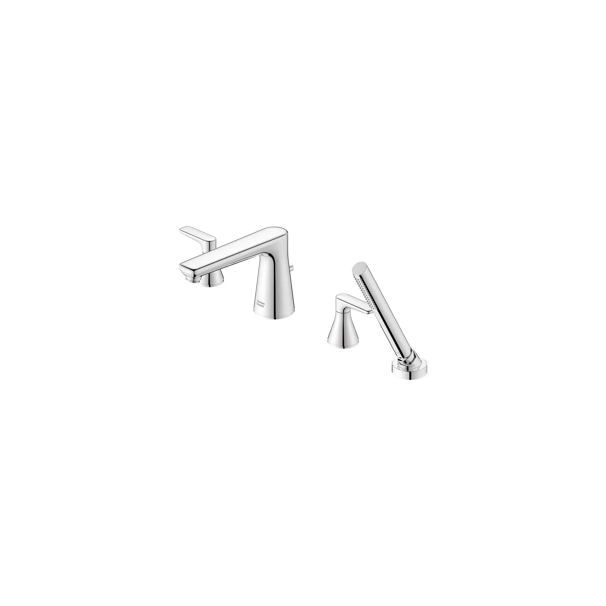 American Standard Millennial Deck Mount Bathtub Faucet with Lever Handles and Personal Shower T061901.002 - Plumbing Market