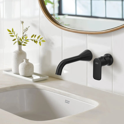 American Standard Millennial Single Handle Wall Mount Faucet 1.2 gpm/4.5 L/min with Grid Drain 7061461.243 - Plumbing Market