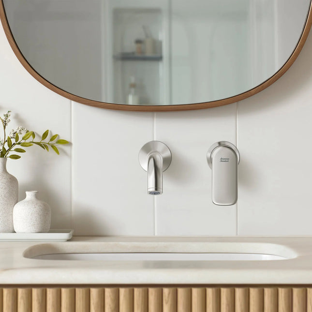 American Standard Millennial Single Handle Wall Mount Faucet 1.2 gpm/4.5 L/min with Grid Drain 7061461.295 - Plumbing Market