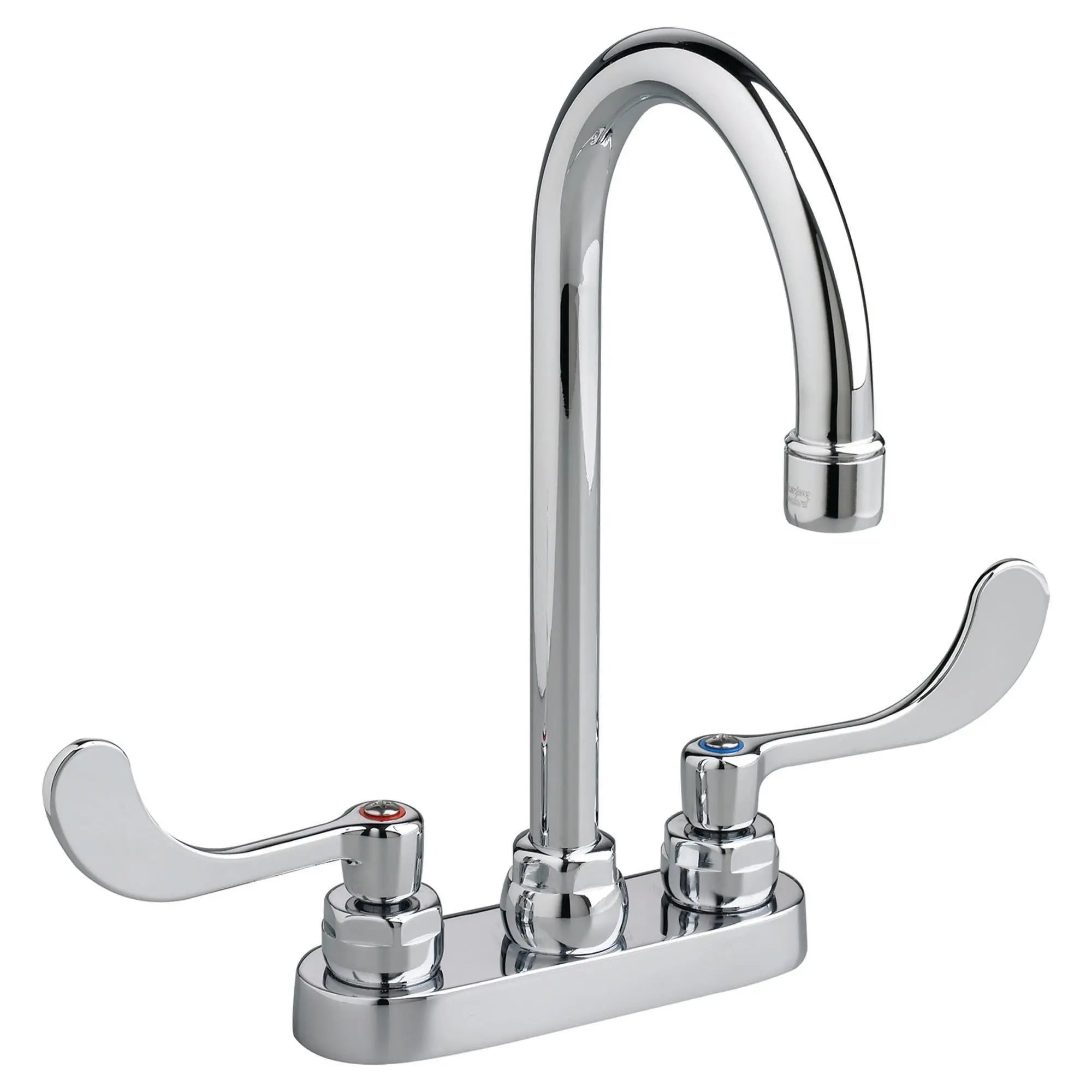 American Standard Monterrey 4-Inch Centerset Gooseneck Faucet With Wrist Blade Handles 1.5 gpm/5.7 Lpm 7500170.002 - Plumbing Market