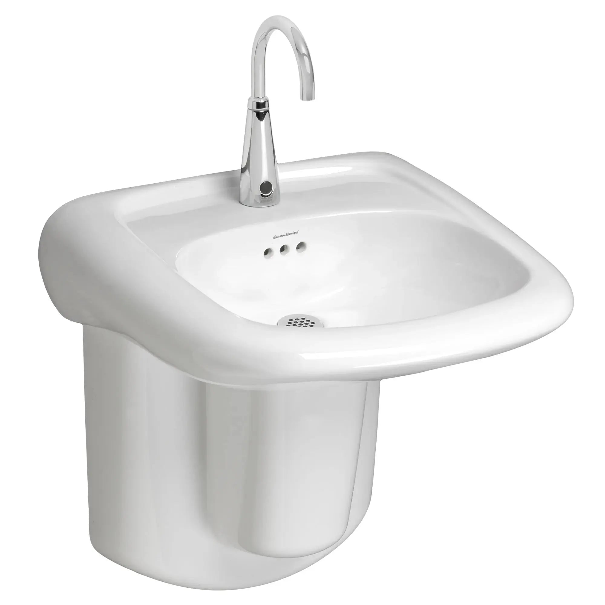 American Standard Murro Wall-Hung EverClean Sink With Center Hole Only White - Plumbing Market
