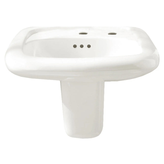American Standard Murro Wall-Hung EverClean Sink With Center Hole Only and Extra Right-Hand Hole 0955123EC.020 - Plumbing Market