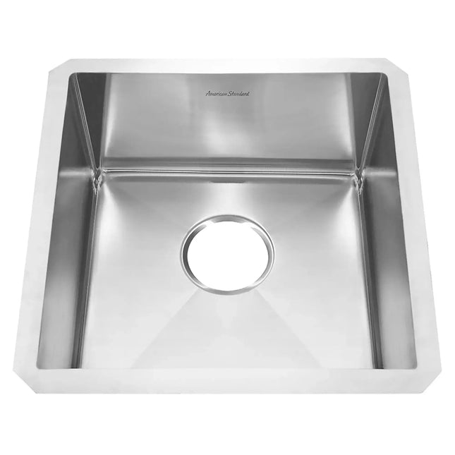American Standard Pekoe 17 x 17-Inch Stainless Steel Undermount Single Bowl Kitchen Sink 18SB.8171700.075 - Plumbing Market