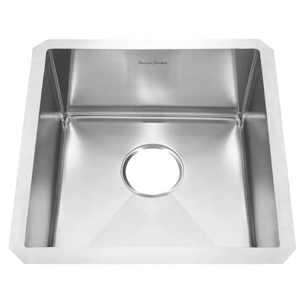 American Standard Pekoe 17 x 17-Inch Stainless Steel Undermount Single Bowl Kitchen Sink 18SB.8171700.075 - Plumbing Market