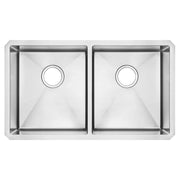 American Standard Pekoe 29 x 18-Inch Stainless Steel Undermount Double Bowl Kitchen Sink 18DB.9291800.075 - Plumbing Market