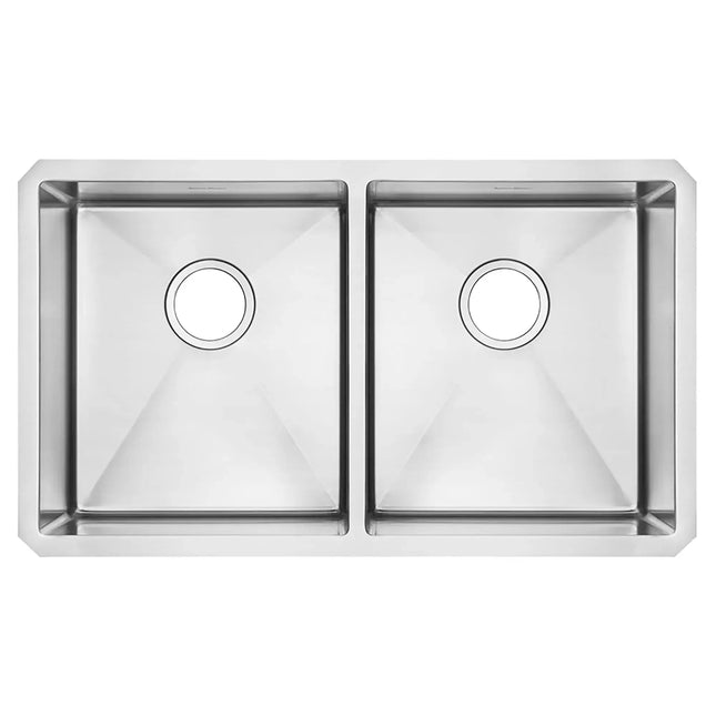 American Standard Pekoe 29 x 18-Inch Stainless Steel Undermount Double Bowl Kitchen Sink 18DB.9291800.075 - Plumbing Market