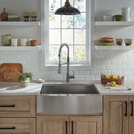 American Standard Pekoe 30 x 22-Inch Stainless Steel Single-Bowl Farmhouse Kitchen Sink 18SB.9302200A.075 - Plumbing Market
