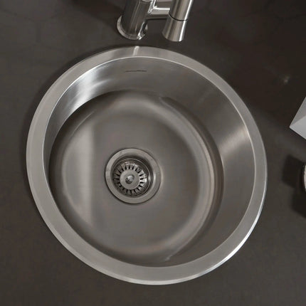 American Standard Portsmouth 16 x 16-Inch Stainless Steel Undermount Round Single-Bowl Kitchen Sink 18SB.7001600S.075 - Plumbing Market
