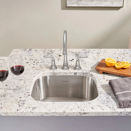 American Standard Portsmouth 18 x 16-Inch Stainless Steel Undermount Single Bowl Kitchen Sink 18SB.9181600S.075 - Plumbing Market