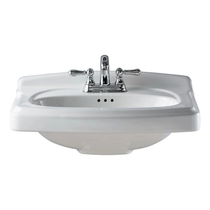 American Standard Portsmouth 8-Inch Widespread Pedestal Sink Top 555108.02 - Plumbing Market