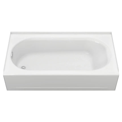 American Standard Princeton Americast 60 x 34-Inch Integral Apron Bathtub Above Floor Rough Left-Hand Outlet Luxury Ledge with Integral Drain 2396202ICH.020 - Plumbing Market