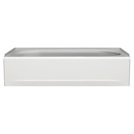 American Standard Princeton Americast 60 x 34-Inch Integral Apron Bathtub Above Floor Rough Left-Hand Outlet Luxury Ledge with Integral Drain 2396202ICH.020 - Plumbing Market