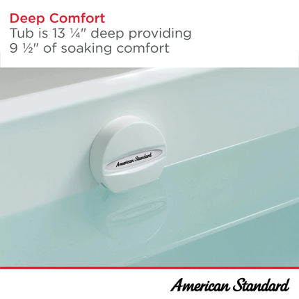 American Standard Princeton PRO Steel 60 x 30-inch Above Floor Rough Integral Apron Bathtub - Plumbing Market