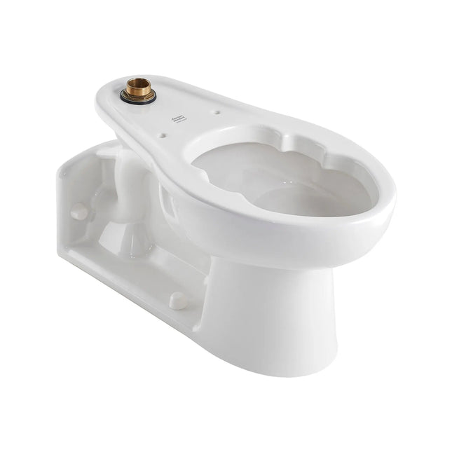 American Standard Priolo 1.1 – 1.6 gpf (4.2 – 6.0 Lpf) Top Spud Back Outlet Elongated EverClean Bowl With Bedpan Lugs 3691001.02 - Plumbing Market