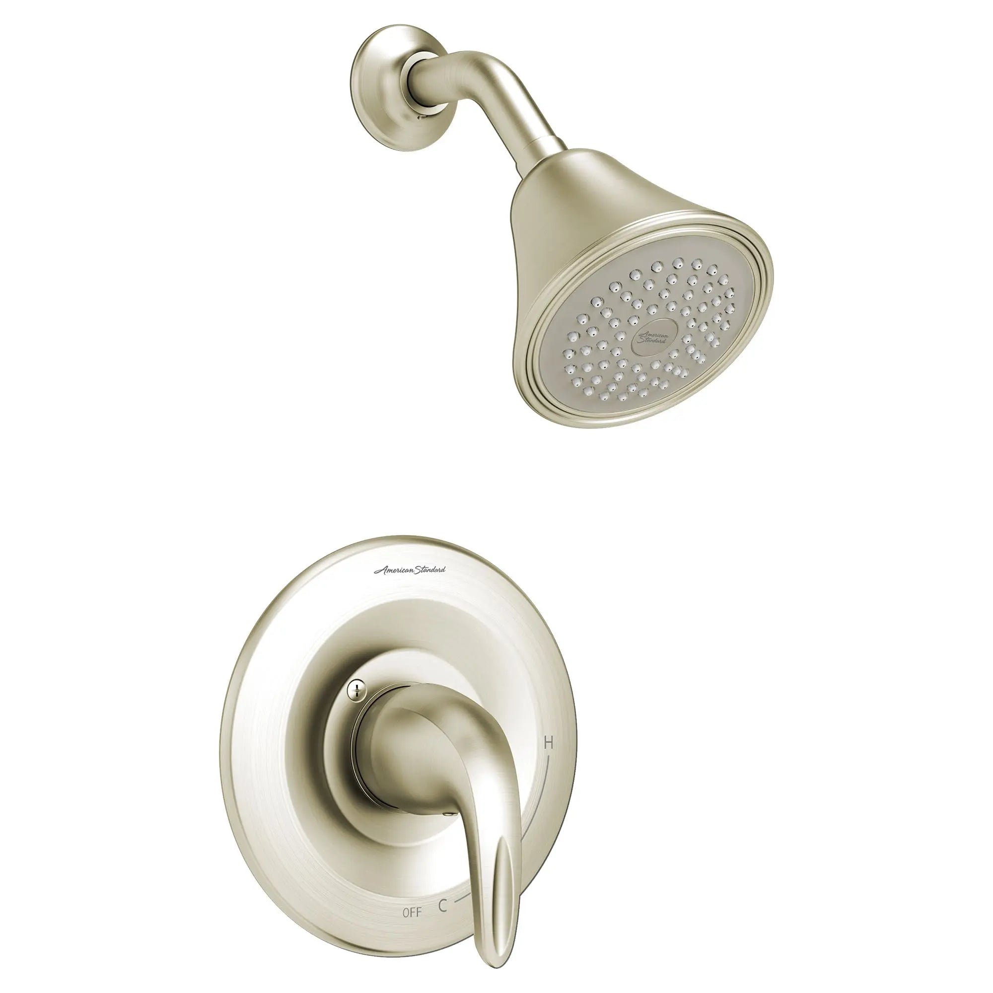 American Standard Reliant 3 2.5 gpm/9.5 L/min Shower Trim Kit With Showerhead, Double Ceramic Pressure Balance Cartridge With Lever Handle TU385501.295 - Plumbing Market