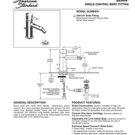 American Standard Bidet Faucet