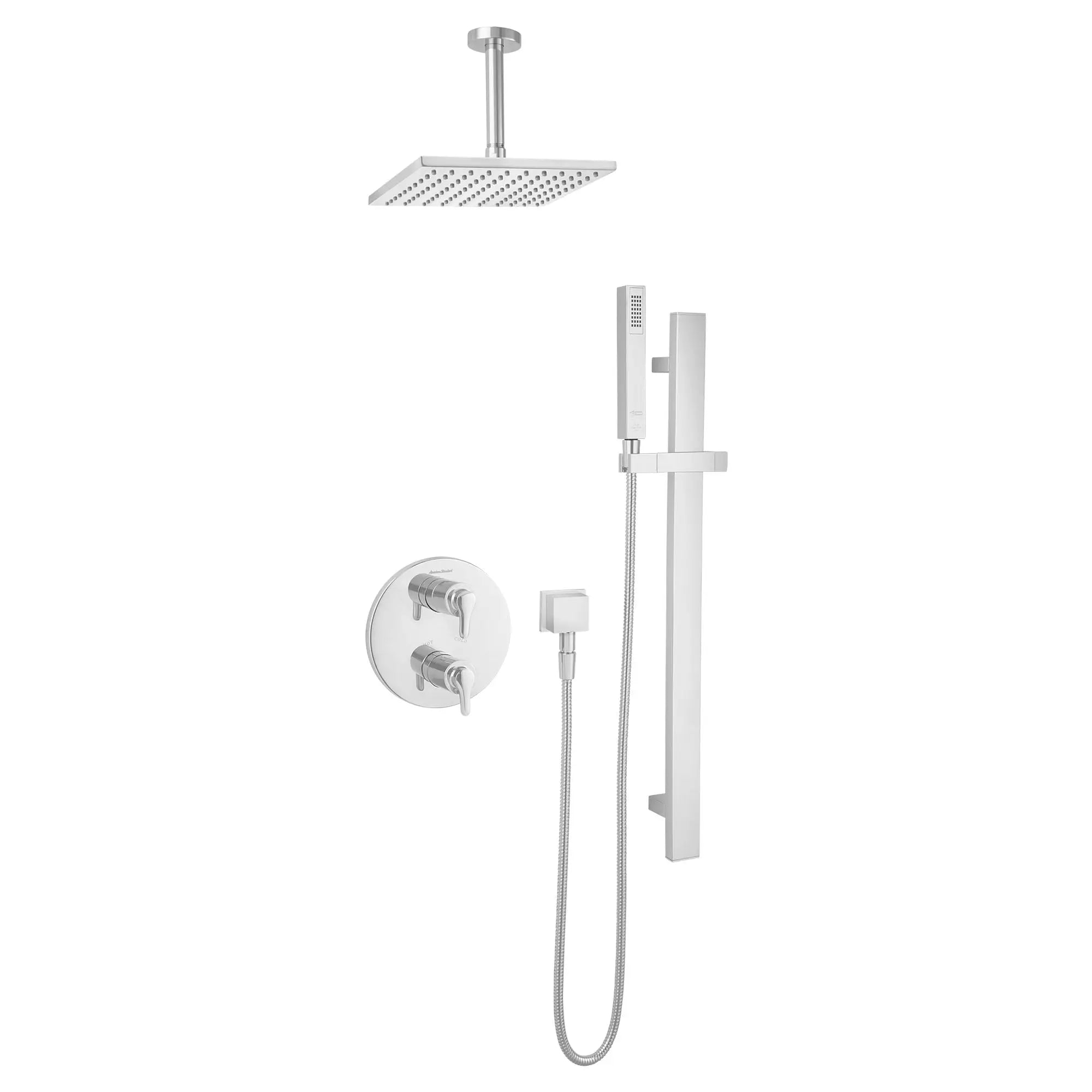 American Standard Square 30-Inch Shower Slide Bar 1660230.002 - Plumbing Market