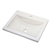 American Standard Studio Drop-In Sink With Center Hole Only White - Plumbing Market