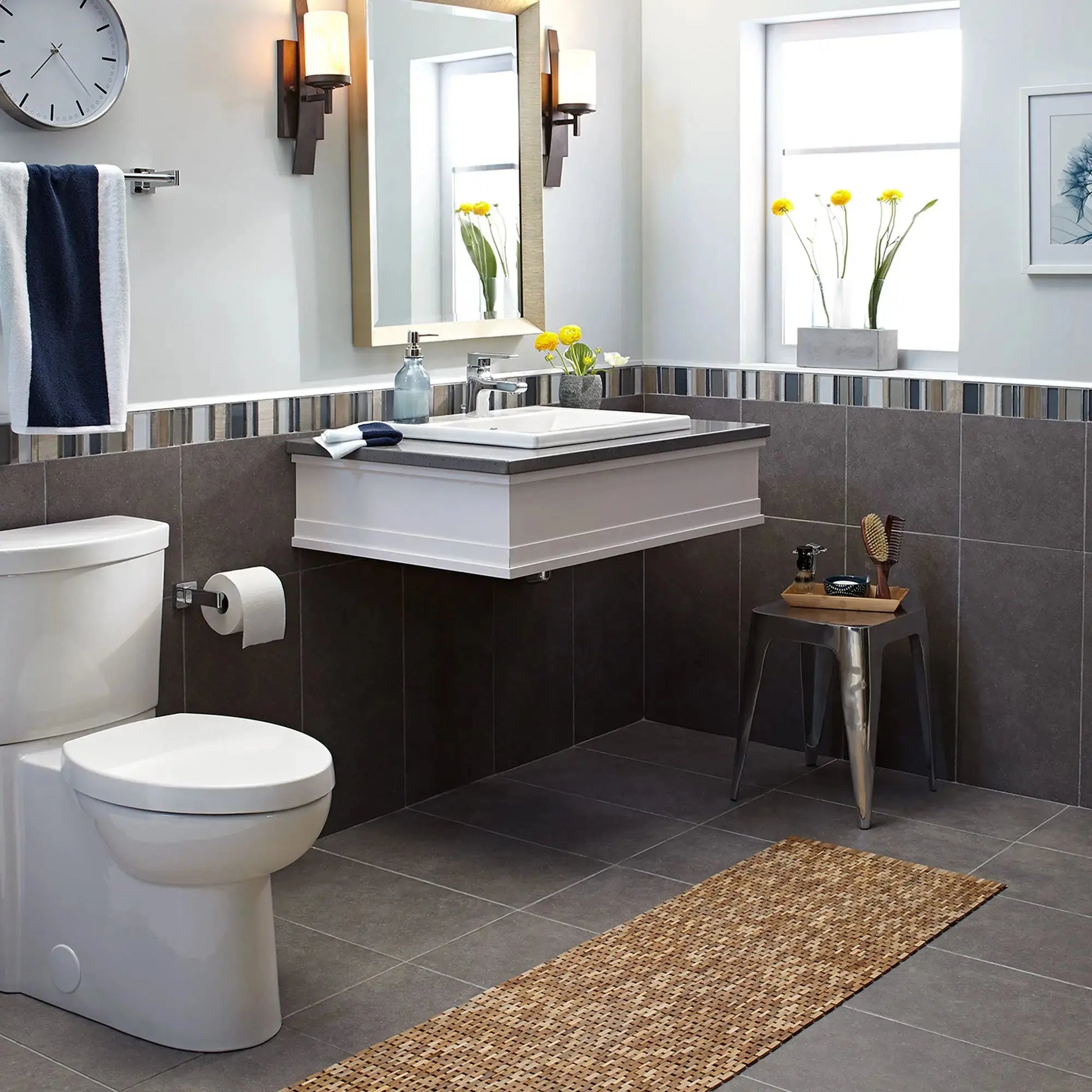 American Standard Studio Drop-In Sink With Center Hole Only White - Plumbing Market