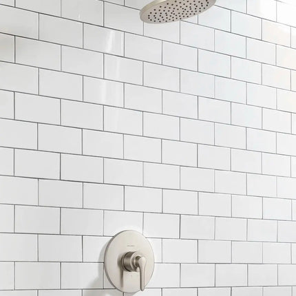 American Standard Studio S 1.8 gpm/6.8 L/min  Shower Trim Kit With Rain Showerhead, Double Ceramic Pressure Balance Cartridge With Lever Handle TU105507.295 - Plumbing Market