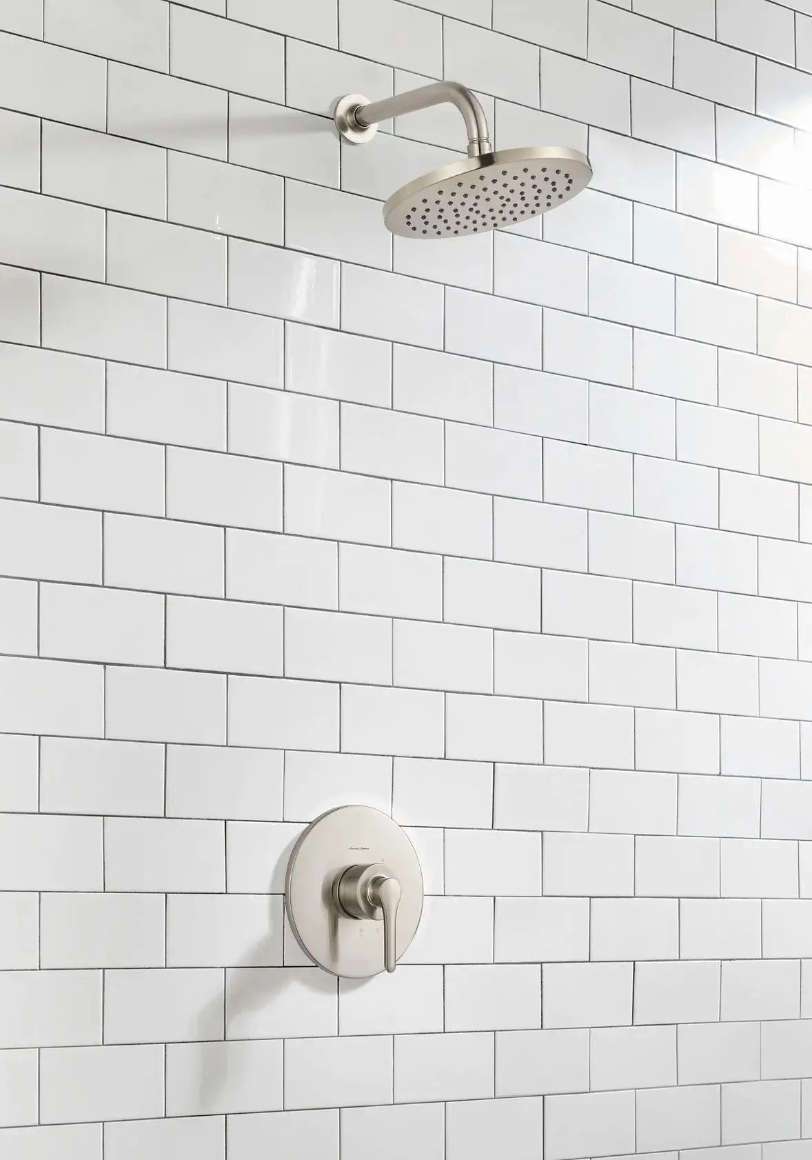 American Standard Studio S 1.8 gpm/6.8 L/min  Shower Trim Kit With Rain Showerhead, Double Ceramic Pressure Balance Cartridge With Lever Handle TU105507.295 - Plumbing Market