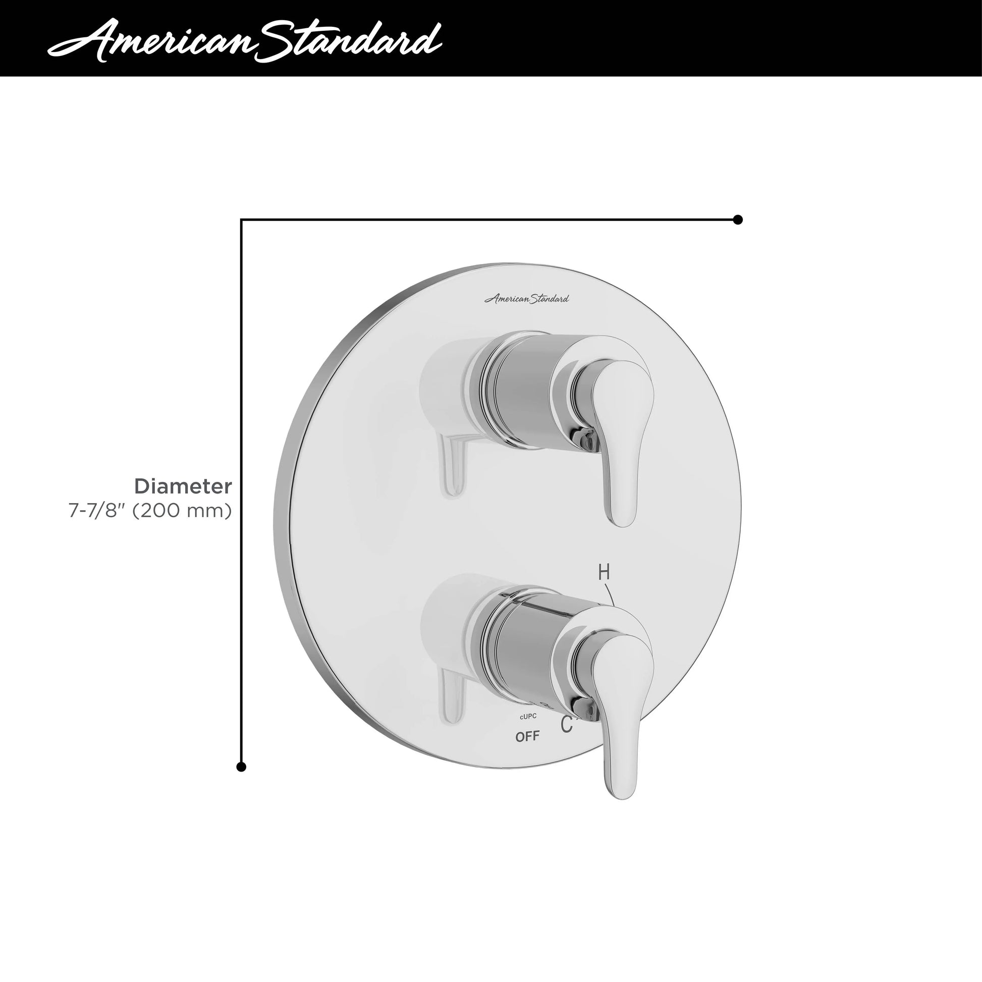 American Standard Studio S 2-Handle Integrated Shower Diverter Trim Only TU105740.295 - Plumbing Market