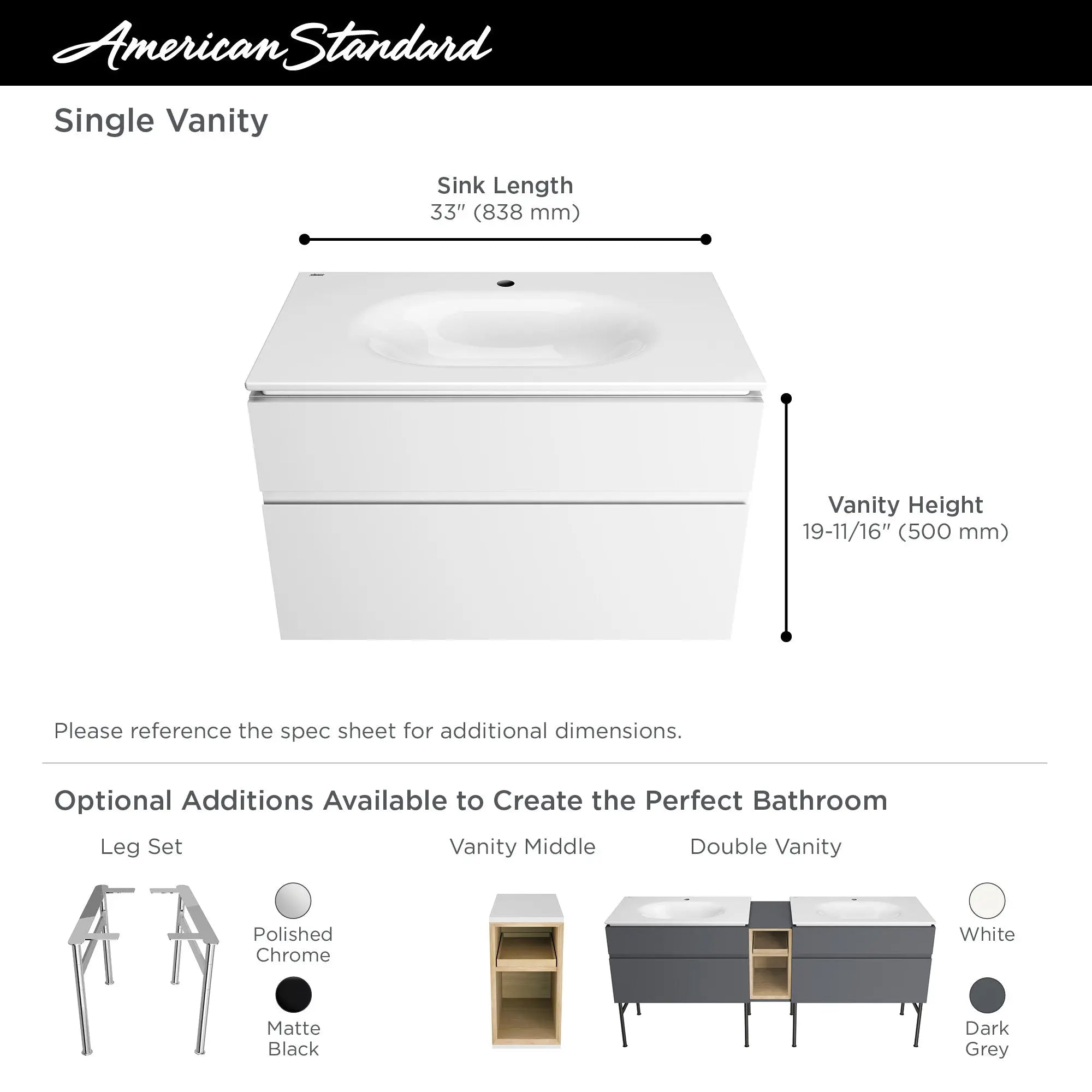 American Standard Studio S 33-Inch Vanity 8726033.477 - Plumbing Market