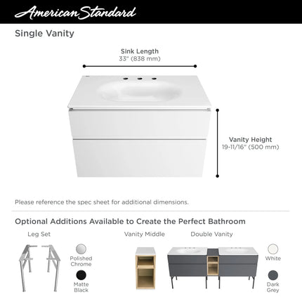 American Standard Studio S 33-Inch Vanity 8726033.477 - Plumbing Market