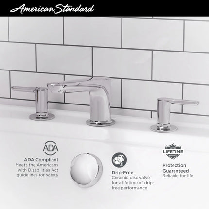 American Standard Studio S Bathtub Faucet With Lever Handles for Flash Rough-In Valve T105900.002 - Plumbing Market