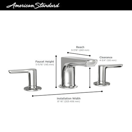 American Standard Studio S Bathtub Faucet With Lever Handles for Flash Rough-In Valve T105900.002 - Plumbing Market
