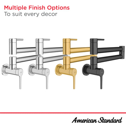 American Standard Studio S Wall-Mount Pot Filler Kitchen Faucet 4803900.002 - Plumbing Market
